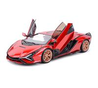 ZYAURA 1:24 Lamborghini Sian FKP 37 Red Sports Car Statico Die Cast Model model(A)