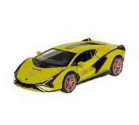 ZYAURA 1:32 Lamborghini SIAN modello di auto sportiva in lega serie audio super racing(Sian black)