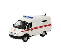 ZYAURA 3234 Modello Di Auto In Lega Stile Carro Ambulanza Vintage Per:Die Cast 1/43(B)