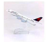 ZYAURA Immagine ambientale Per: Air American Delta Airways Modello di aeroplano in metallo Boeing 747 B747 Modello di aeroplano della compagnia aerea