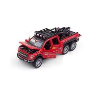 ZYAURA Per: Alta Simulazione Ford Raptor F150 Red Bull Versione 6x6 Lega 1:28 Veicolo Fuoristrada(B)