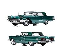 ZYAURA Per Auto D'epoca In Scala 1:18 Thunderbird 1960 Modello In Metallo Pressofuso Auto Giocattolo Da Collezione Souvenir(Green)