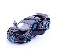 ZYAURA Per: Bugatti Chiron Tirare Indietro Modello Di Auto Sportiva In Lega Giocattolo Pressofuso Simulazione Suono E Luce Super Racing 1:32