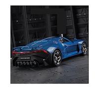 ZYAURA Per:Bugatti Lavoiturenoire Black Dragon Supercar 1:24 Auto In Lega Modello In Metallo Suono E Luce For Auto(B)