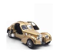 ZYAURA Per: Bugatti Type 57SC Alloy Car 1:28 Model Metal Simulation Sound And Light(B)