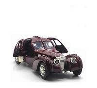 ZYAURA Per: Bugatti Type 57SC Alloy Car 1:28 Model Metal Simulation Sound And Light(C)