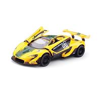 ZYAURA Per: McLaren 600LT P1 GTR Supercar Auto Pressofusione Simulazione Suono E Luce Tirare Indietro Auto Sportiva 1:32
