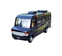 ZYAURA Per:Mercedes-Benz Vario 1:28 Suono E Luce Dell'auto Della Polizia Di Simulazione Pressofusa(A)