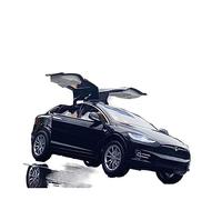 ZYAURA Per:Tesla Model X Die Casting 1:24 Metal Simulation Collection Sound And Light(A)