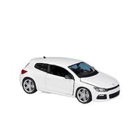 ZYAURA Per:Volkswagen Scirocco R White Simulation Alloy Car Model 1:24 Da Collezione(A)