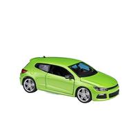 ZYAURA Per:Volkswagen Scirocco R White Simulation Alloy Car Model 1:24 Da Collezione(D)