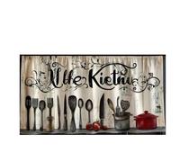 ZYAYNG 1pcs Kitchen Utensils Printed Curtain Per Armadi