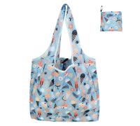 ZYAYNG 5 pezzi borse for la spesa riutilizzabili borsa tote pieghevole da donna for in stoffa portatile pieghevoli for frutta e verdura di grande capacità Per Shopping(Color3)