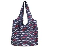 ZYAYNG 5 pezzi di nylon grandi dimensioni borsa riutilizzabile in poliestere a tracolla portatile da donna pieghevole for la spesa Per Shopping(Color4)