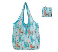 ZYAYNG Borsa for la spesa pieghevole in nylon da 5 pezzi for riutilizzabile for donna for floreale con frutta e verdura Per Shopping(Color1)