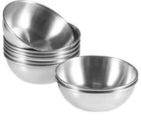 ZYAYNG Ciotola In Acciaio Inox 8 Pack 3.2inch Stainless Steel Mixing Bowls Mini Individual Saucers Bowl Seasoning Dishes Sushi Dipping Appetizer Plates Per Cucina