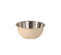 ZYAYNG Ciotola In Acciaio Inox Stainless Steel Salad Basin Mixing Bowl Household and Scale Cooking Kitchen Knead Dough Baking Tableware Per Cucina(17cm milky white)