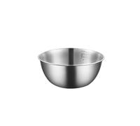ZYAYNG Ciotola In Acciaio Inox Stainless Steel Salad Basin Mixing Bowl Household and Scale Cooking Kitchen Knead Dough Baking Tableware Per Cucina(28cm silvery)