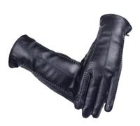 ZYAYNG Guanti In Pelle Da Donna Guanti da donna in pelle di pecora Calore invernale più velluto corto e sottile schermo da guida Guanti in pelle da donna For Women Girls