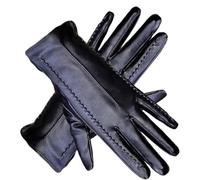 ZYAYNG Guanti In Pelle Da Donna Guanti da donna in pelle di pecora Calore invernale più velluto Corto schermo sottile Guida Guanti in pelle da donna Guanti invernali For Women Girls