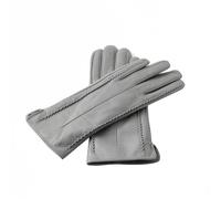 ZYAYNG Guanti In Pelle Da Donna Guanti da donna in pelle di pecora invernali caldi più velluto corto e sottile da guida Guanti in pelle da donna Guanti in pelle da donna For Women Girls(Grey,M)