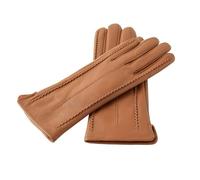ZYAYNG Guanti In Pelle Da Donna Guanti da donna in pelle di pecora invernali caldi più velluto corto e sottile da guida Guanti in pelle da donna Guanti in pelle da donna For Women Girls(Khaki,XL)
