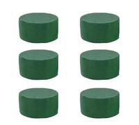 ZYAYNG Schiuma Floreale Rotonda 6Pcs Green Floral Foam Round Brick Dry Blocks for Wedding per Decorazioni