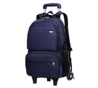 ZYAYNG Zaino Con Ruote Zaino for bambini scolastico con ruote for studenti for ragazzi adolescenti da viaggio rotelle Trolley For Adults Business(Blue,2 wheels)