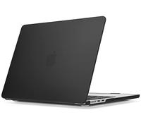 ZYB Custodia per MacBook Air 13,6 Pollici M4 M3 M2 2025 2024 2022 (A3240 / A3113 / A2681), Ultra Sottile Cover Protettiva Plastica Rigida, Nero