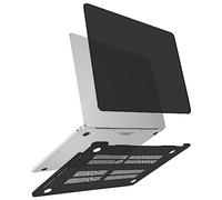 ZYB Custodia per MacBook Pro 13 Pollici M1 2022 M1 2020-2016 (A2338 A2289 A2251 A2159 A1989 A1706 A1708), Case Cover Copertina Rigida per MacBook Pro 13 Touch Bar, Nero