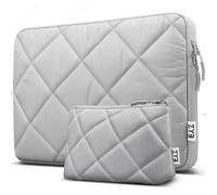 ZYB Puffy Custodia Computer Portatile PC 14 pollici per 15,3 MacBook Air M3 2024 M2 2023, 14" Lenovo Thinkpad Ideapad HP Dell Acer Asus Chromebook Laptop Notebook, Grigio
