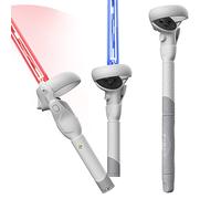 ZYBER Attacco per mazze da golf per accessori Meta Quest 2, estensione 3 in 1 per controller Beat Saber Supernatural, adattatore per mazze da golf VR per Oculus Quest 2, migliora l'esperienza di gioco