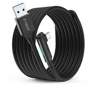 ZYBER Cavo di Collegamento 5m/16 Ft Per Oculus Quest 2 e PICO 4, Cuffie VR Per Meta Quest Pro 2/1 PC Da Gioco, Cavo Ad Alta Velocità Usb 3.0 a USB C Per Pc e Steam (Nero)