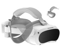 ZYBER Cinturino per la testa aggiornato per accessori PICO 4 VR, design più ampio e più spesso, auricolare regolabile compatibile con Pico4