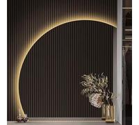 ZYBOWAYL Specchio da Bagno a LED Dimmerabile, Specchio Vanity Montato a Parete Senza Cornice Retroilluminato 3 Colori Intelligente, Anti-Appannamento(Right Under Cut,90cm/36)