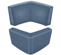 ZYBSLCSY Jacquard Stretch Coprisedile per Caravan, Carovana Copricuscino per Divano Camper con Elastica E Allacciatura,Fodere per RV Panchina (Dust Blue,W100-120cm,D40-50cm)