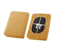 ZYBSLCSY Jacquard Stretch Coprisedile per Caravan, Carovana Copricuscino per Divano Camper con Elastica E Allacciatura,Fodere per RV Panchina (Gold,W120-150cm,D50-70cm)