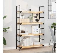 ZycaXzCrons Set di 2 mensole sospese, 100 x 30 x 4 cm, in legno massiccio di acacia, non trattato, design moderno, robusto e durevole, come mensola decorativa da parete, per soggiorno, cucina, camera