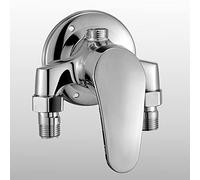 ZYCDP Deviatore doccia 3 vie Deviatore doccia soffione Monocomando Caldo E Freddo, Valvola Deviatrice A 3 Vie In Ottone Ceramico,Chrome A