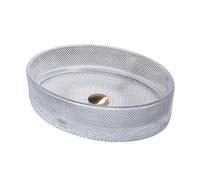 ZYCDP Lavabo Appoggio Bagno Ovale Lavandino Bagno Vetro Cristallo Senza Foro Rubinetto Trasparente