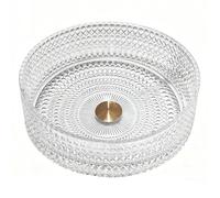 ZYCDP Lavandino Bagno Da Appoggio Vetro 395 X 395 X 120 mm Lavello Senza Foro Rubinetto Trasparente