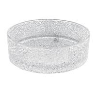 ZYCDP Lavandino Da Appoggio Per Bagno Rotondo Lavabo Bagno Vetro Senza Foro Rubinetto Trasparente