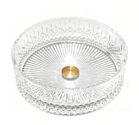 ZYCDP Lavello Bagno Vetro Lavandino Cristallo 360 X 360 X 112 mm Senza Foro Rubinetto Trasparente