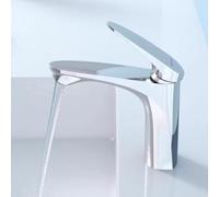 ZYCDP Miscelatore Bagno Lavabo Moderno Rubinetto Lavabo Monoforo acqua Calda e Fredda Cromato
