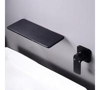ZYCDP Miscelatore Lavabo Bagno da Incasso a Cascata Rubinetto Bagno Lavabo Monocomando Nero