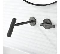 ZYCDP Miscelatore Lavabo Incasso Monocomando Rubinetto Bagno Ottone acqua Calda e Fredda Grigio Pistola