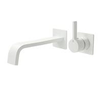 ZYCDP Rubinetti Bagno Incasso Monocomando Rubinetto Lavabo Cascata acqua Calda e Fredda Bianco Opaco