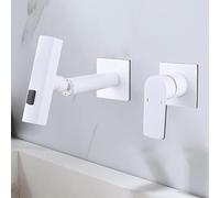 ZYCDP Rubinetto Bagno Incasso Girevole a 360° Miscelatore Bagno Monocomando con 3 Modalità Bianco