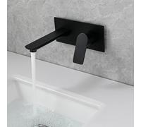 ZYCDP Rubinetto Bagno Incasso Monocomando Miscelatore Bagno Ottone acqua Calda e Fredda Nero