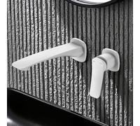 ZYCDP Rubinetto Bagno Incasso Monocomando Miscelatore per Bagno acqua Calda e Fredda Bianco